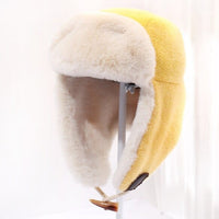 Windproof Plush Bomber Hat