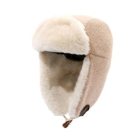 Windproof Plush Bomber Hat