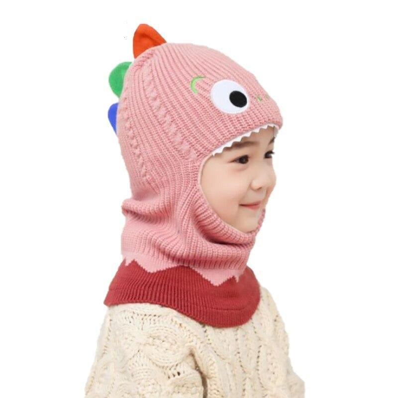 Children's Scarf Hat Dinosaur Beanie