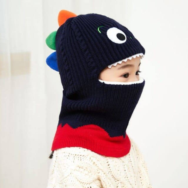 Children's Scarf Hat Dinosaur Beanie