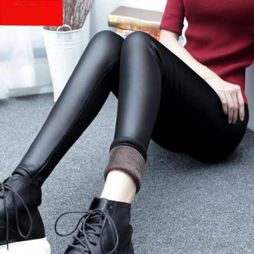 Thickened Satin Elastic Thermal Leggings