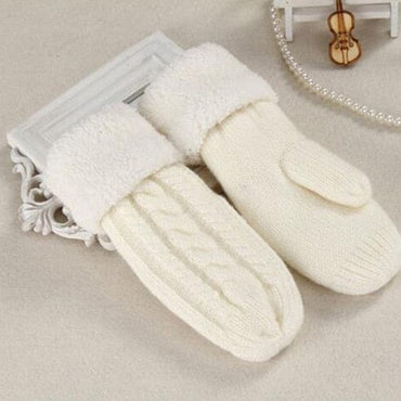 Double Thicken Warm Winter Gloves