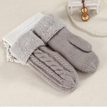 Double Thicken Warm Winter Gloves