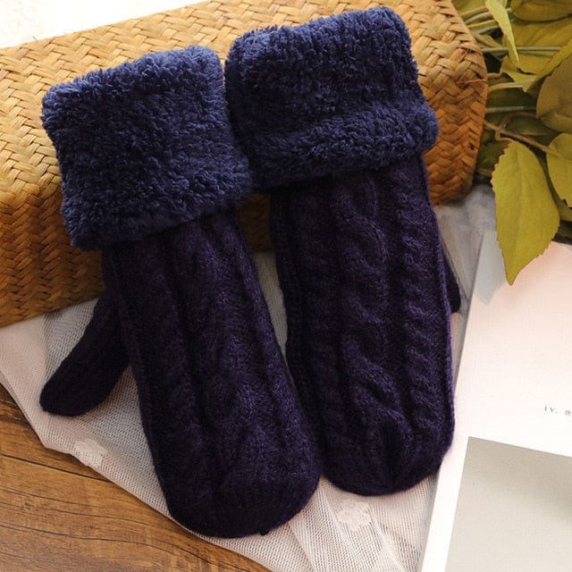 Double Thicken Warm Winter Gloves