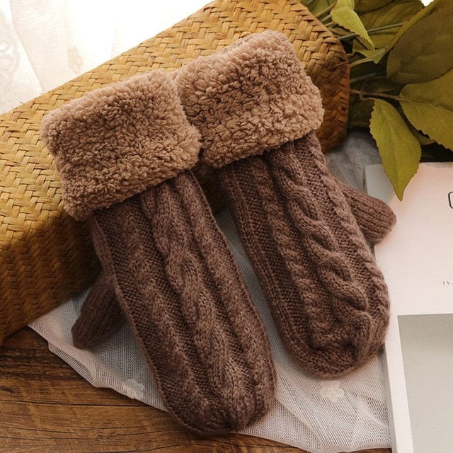 Double Thicken Warm Winter Gloves