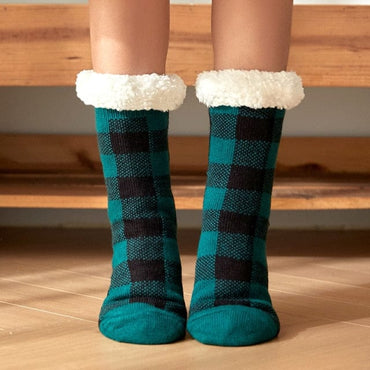 Winter Thick Plaid Socks