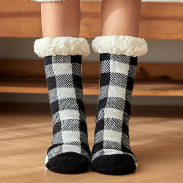 Winter Thick Plaid Socks