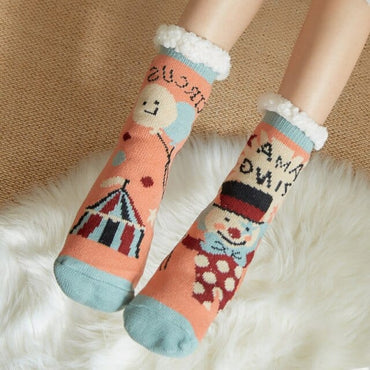 Winter Cartoon Carpet Socks