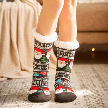 Winter Cartoon Carpet Socks