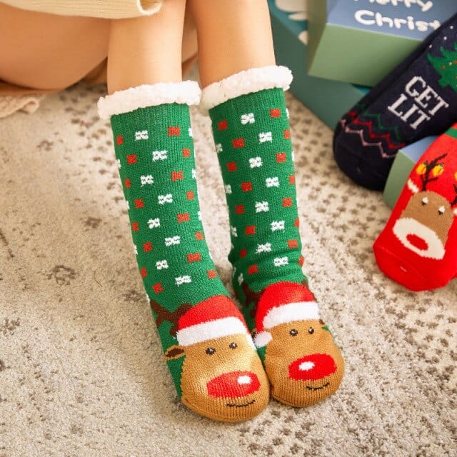 Winter Cartoon Carpet Socks