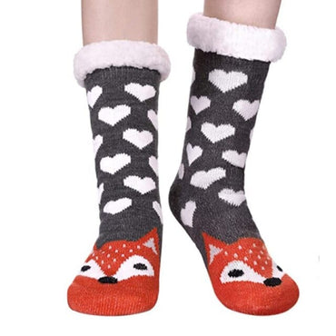 Winter Cartoon Carpet Socks