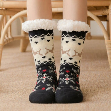 Winter Cartoon Carpet Socks