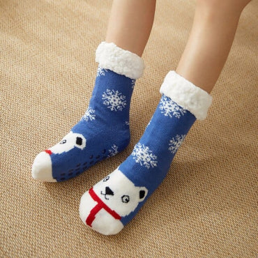 Winter Cartoon Carpet Socks