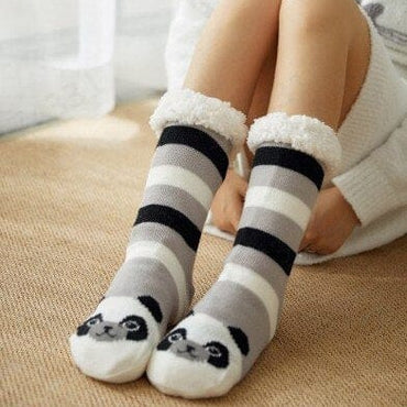 Winter Cartoon Carpet Socks