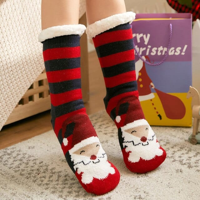 Winter Cartoon Carpet Socks