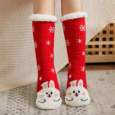 Winter Cartoon Carpet Socks