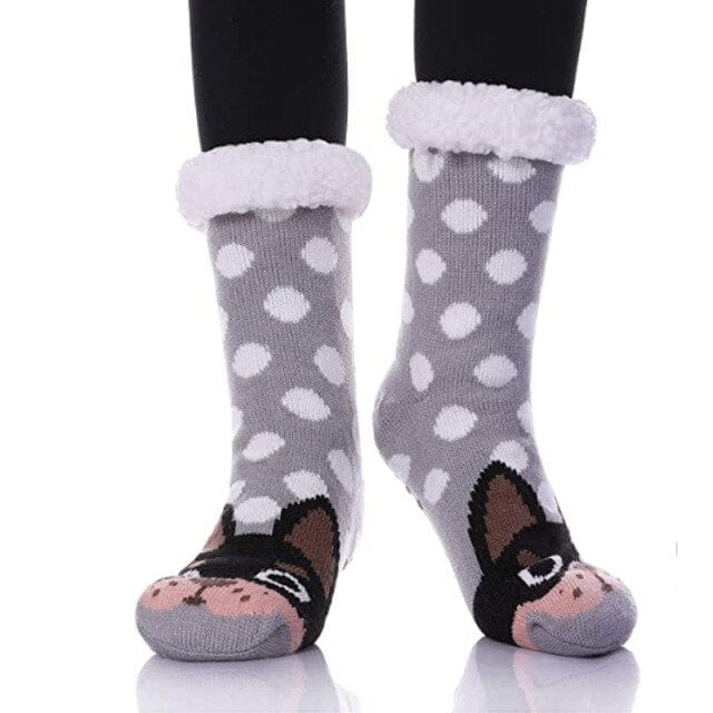 Winter Cartoon Carpet Socks