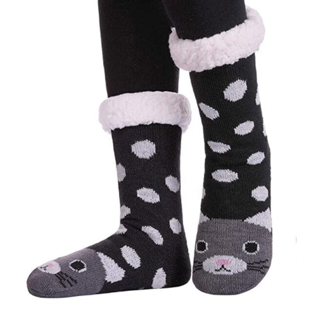 Winter Cartoon Carpet Socks