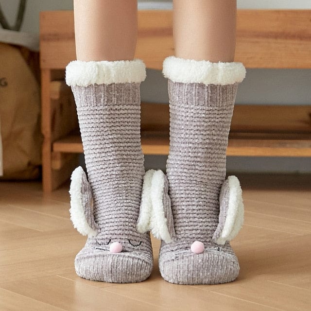 Cartoon Warm Winter Floor Socks