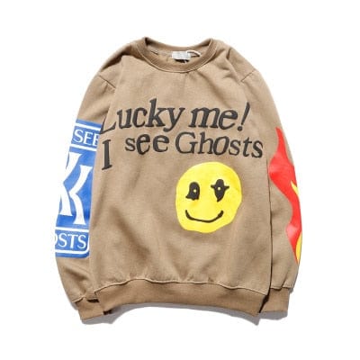 Graffiti Print Fleece Hoodie