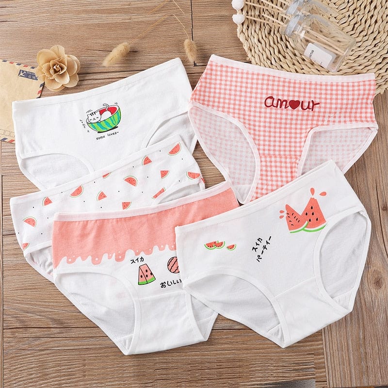 Girls Cotton Briefs 5PCS/LOT