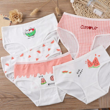 Girls Cotton Briefs 5PCS/LOT