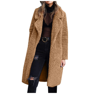 Vintage Winter Fleece Lapel Coat