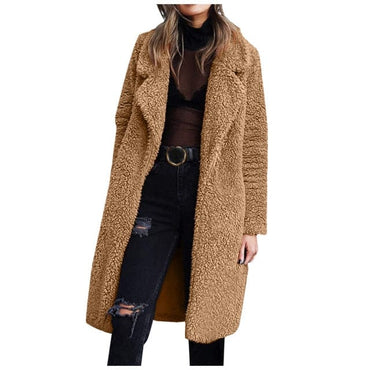 Vintage Winter Fleece Lapel Coat