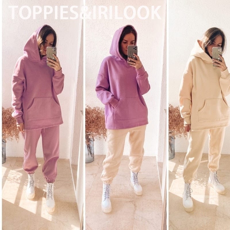 Oversize Winter Fleece Tracksuit