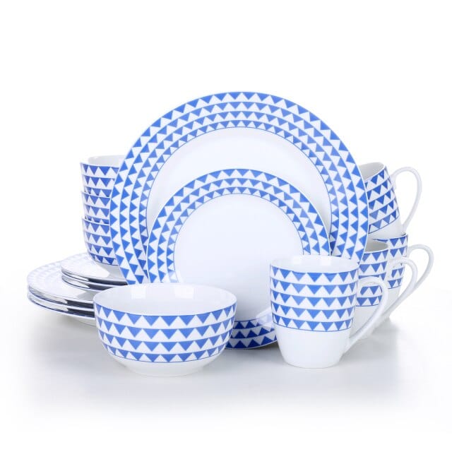 32-Piece Porcelain Ceramic Dinnerware Set