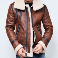 Classic Style Wool Lined Bomber Jacket