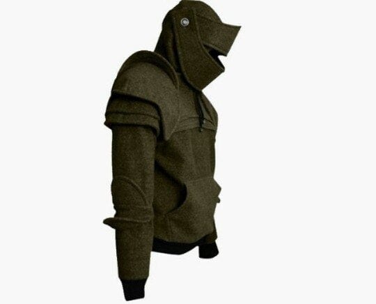 Medieval Knight Hooded Sweat Top