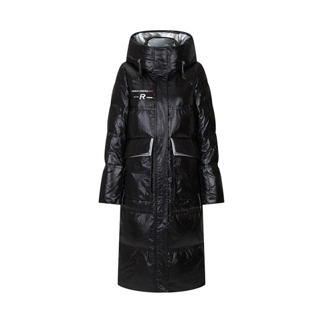 High End Winter Hooded Trench Coat