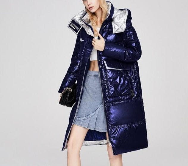 High End Winter Hooded Trench Coat