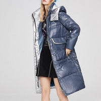 High End Winter Hooded Trench Coat