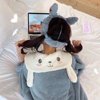 Double-Sided Plush Long Robe