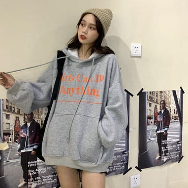 Oversized Hooded Girls Sweat Top