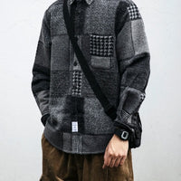 Retro Woolen Plaid Shirt