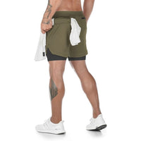 2-in-1 safety pocket sports shorts