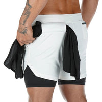 2-in-1 safety pocket sports shorts