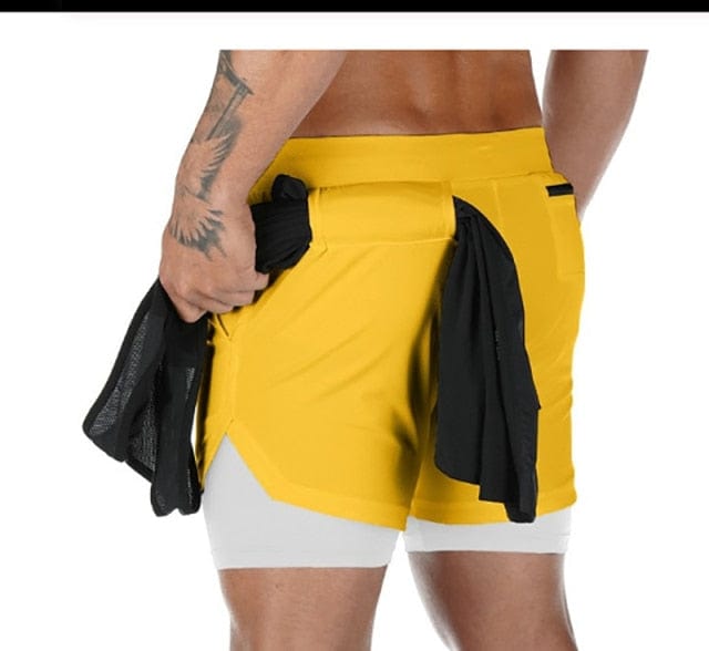 2-in-1 safety pocket sports shorts