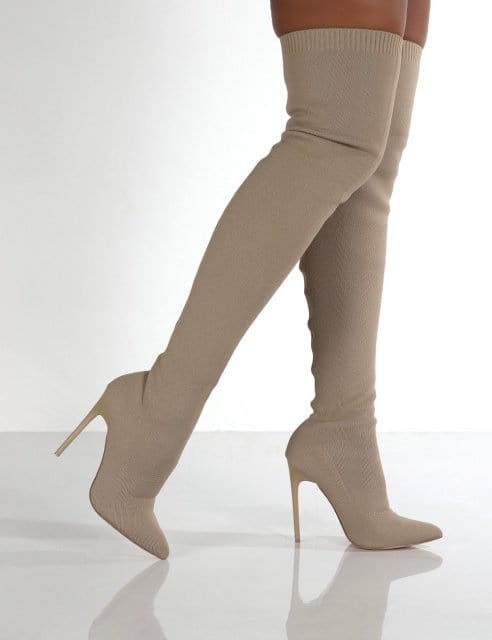 Knee-High Winter Plus Velvet Stretch Boots