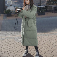 Loose Hooded Winter Parka