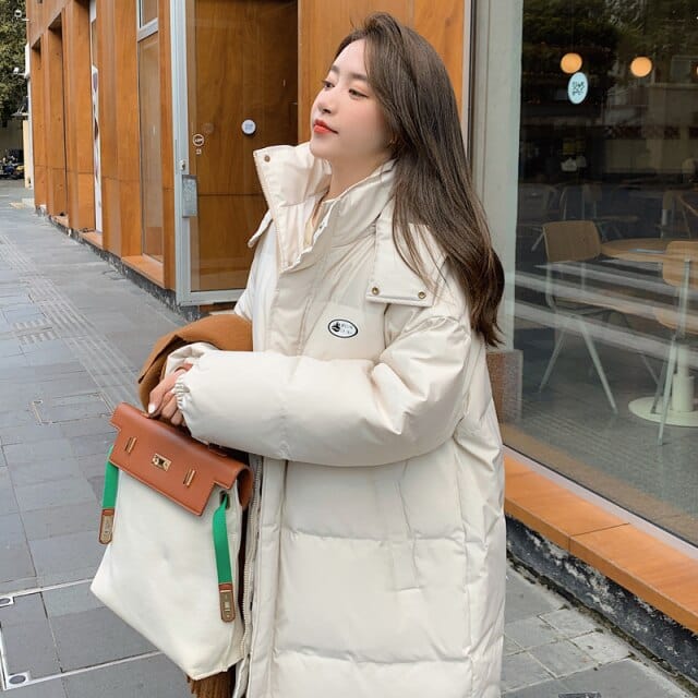 winter thick mid-length jacket