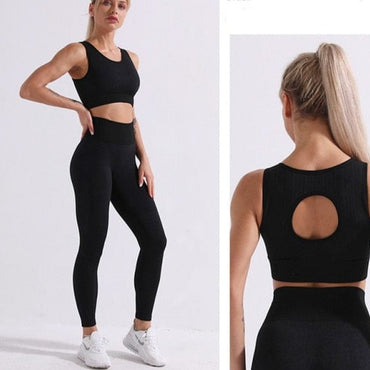 Seamless Two Piece Gym Outfit