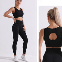 Seamless Two Piece Gym Outfit