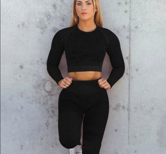 Seamless Two Piece Gym Outfit