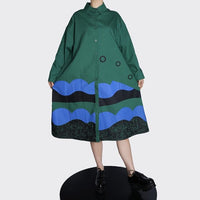 Yellow Green Plus Size Loose Fit  Dress