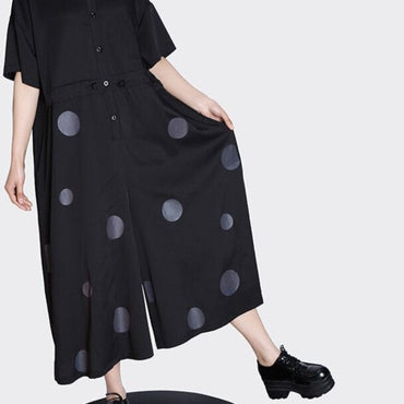 Dots Printed Wide Leg Dress