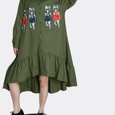 Loose Fit Cartoon Dress